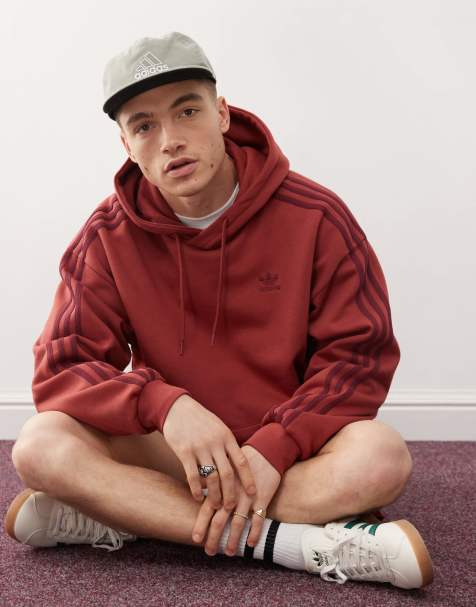 adidas Originals – adicolor – Weit geschnittener Kapuzenpullover in Rot - view 1