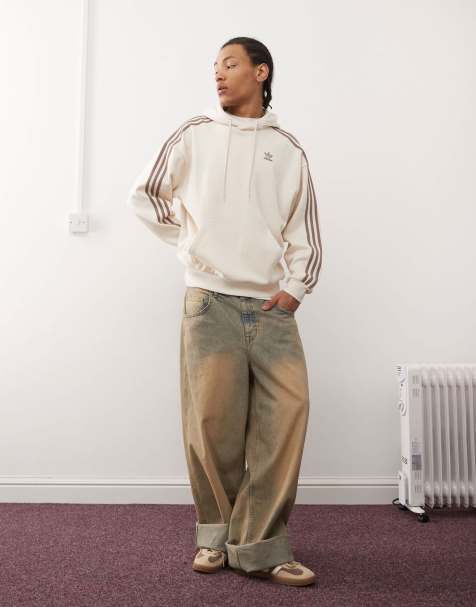 adidas Originals – adicolor – Weit geschnittener Kapuzenpullover in Weiß - view 1