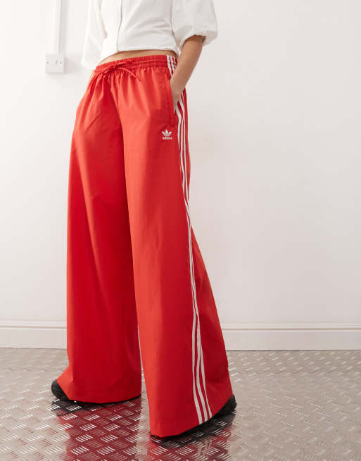 Wide leg adidas track pants best sale