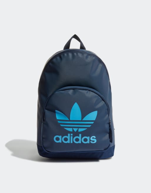 adidas Originals - adicolor - Zaino blu indaco con tasca anteriore con zip 