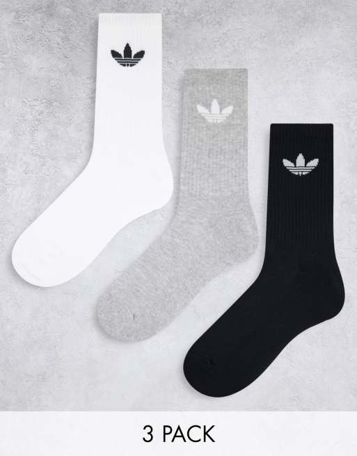 adidas Originals – adicolor – Zestaw 3 par skarpetek w różnych kolorach