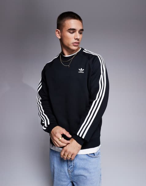 adidas Originals - adicolor - Zwart sweatshirt met drie strepen - view 1