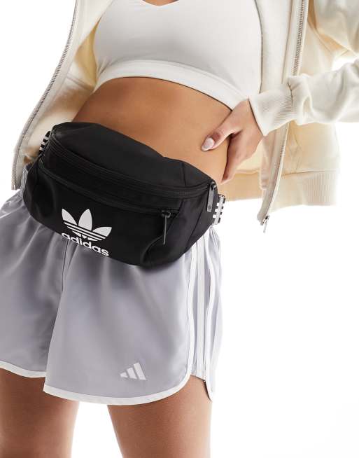 Adidas black bum bag on sale