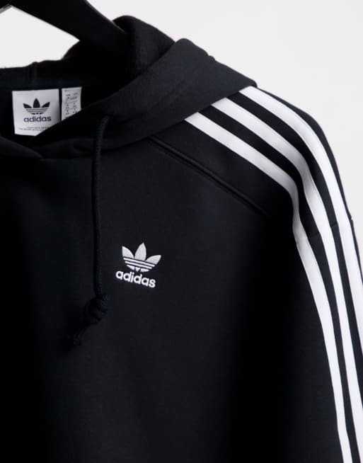 adidas Originals adicolour Cropped hoodie met 3 Stripes in