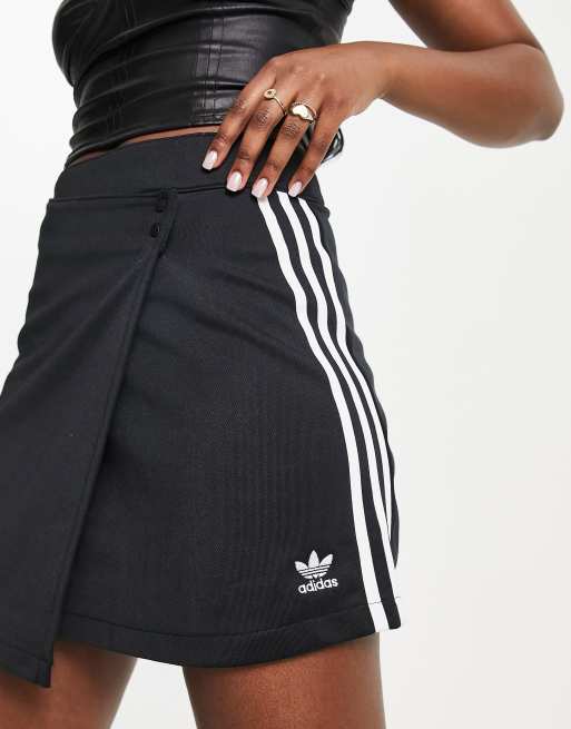 Adidas 3 stripe midi skirt sale