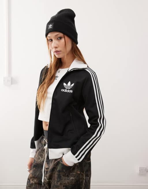 adidas Originals Adicolour track jacket in black