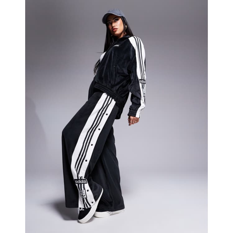 adidas W ADIBREAK VELOUR TT TP 黒 M