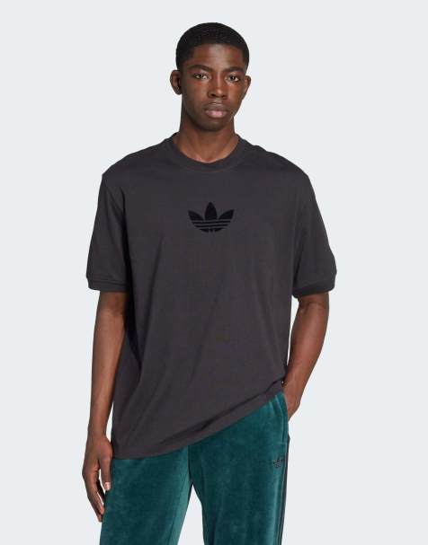 adidas Originals Adidas adicolor loose 2000s cali tee in black / black - view 1