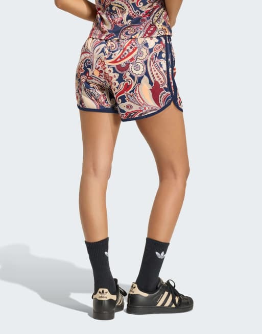 adidas Originals Adidas Liberty London Sprinter-Shorts in Multicolor / Night Indigo, 2 von 4
