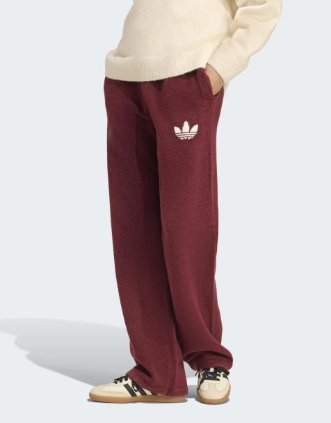 adidas Originals - adidas Originals athletic dept - Gebreide broek in schaduwrood - view 1