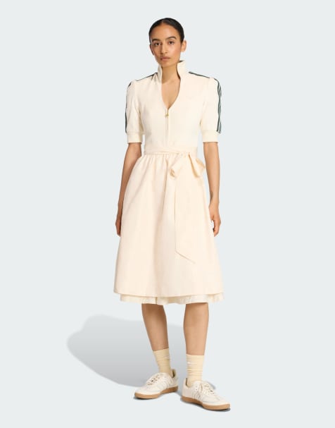 adidas Originals Adidas originals dirndl dress in chalk white - view 1