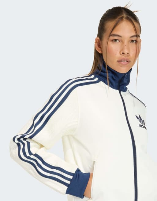 adidas Originals Adidas originals knit classic track top in off
