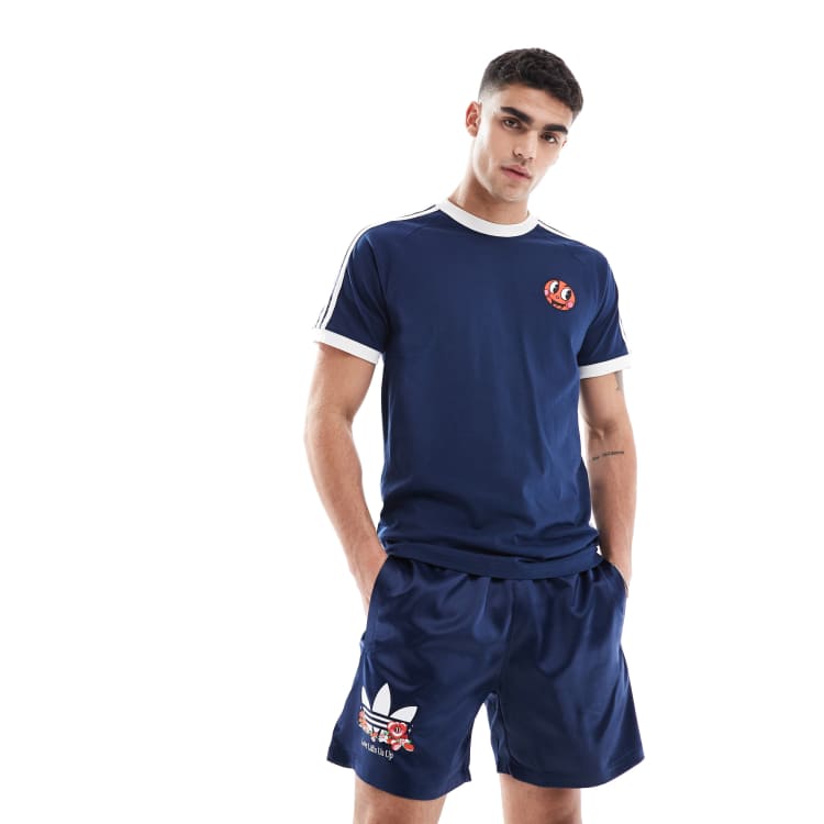 adidas Originals Adidas originals tee in night indigo | ASOS