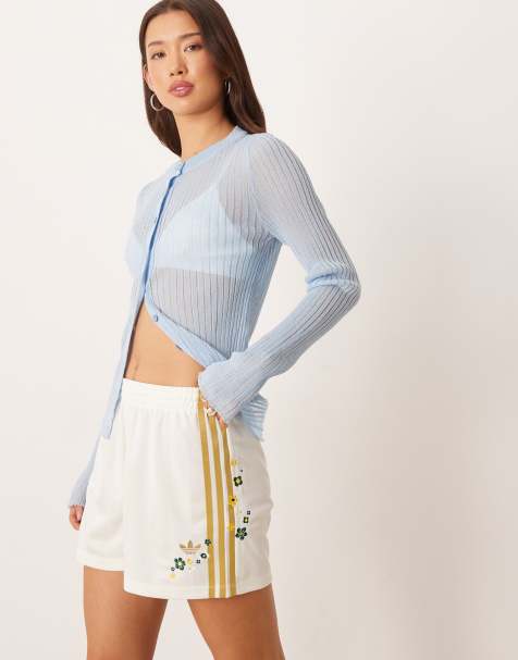 adidas Originals - Adidas Originals x Liberty London - Firebird - Råhvide shorts - view 1