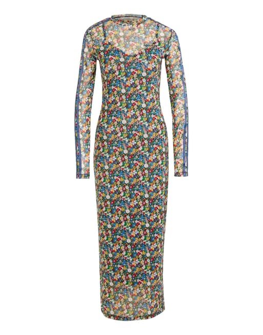 adidas Originals Adidas originals x liberty london mesh maxi dress