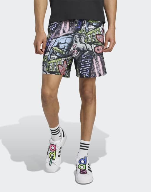 adidas Originals Adidas x jeremy scott aop shorts in multicolor