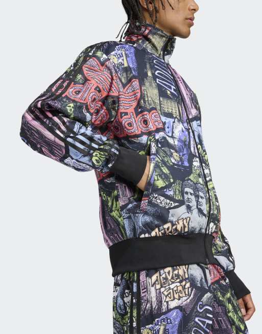adidas Originals Adidas x jeremy scott aop track top in multicolor