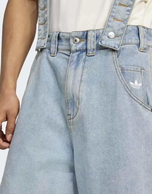 adidas Originals Adidas x jeremy scott denim dungaree in grey | ASOS