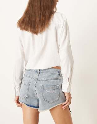 adidas Originals Adidas x jeremy scott denim shorts in