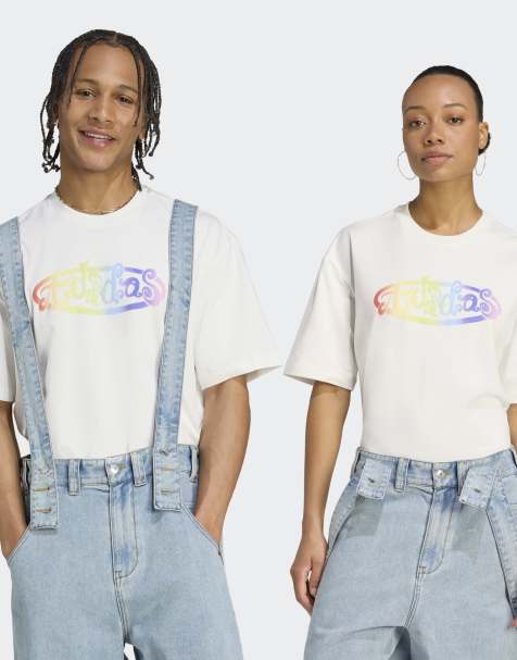 adidas Originals - adidas x Jeremy Scott - T-shirt met grafische print in wit - view 1