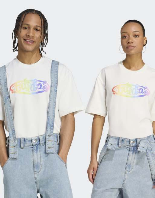 adidas Originals - adidas x Jeremy Scott - T-shirt met grafische print in wit