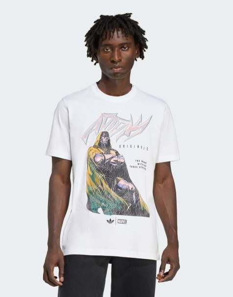adidas Originals Adidas_marvel_doom loose tee men in white