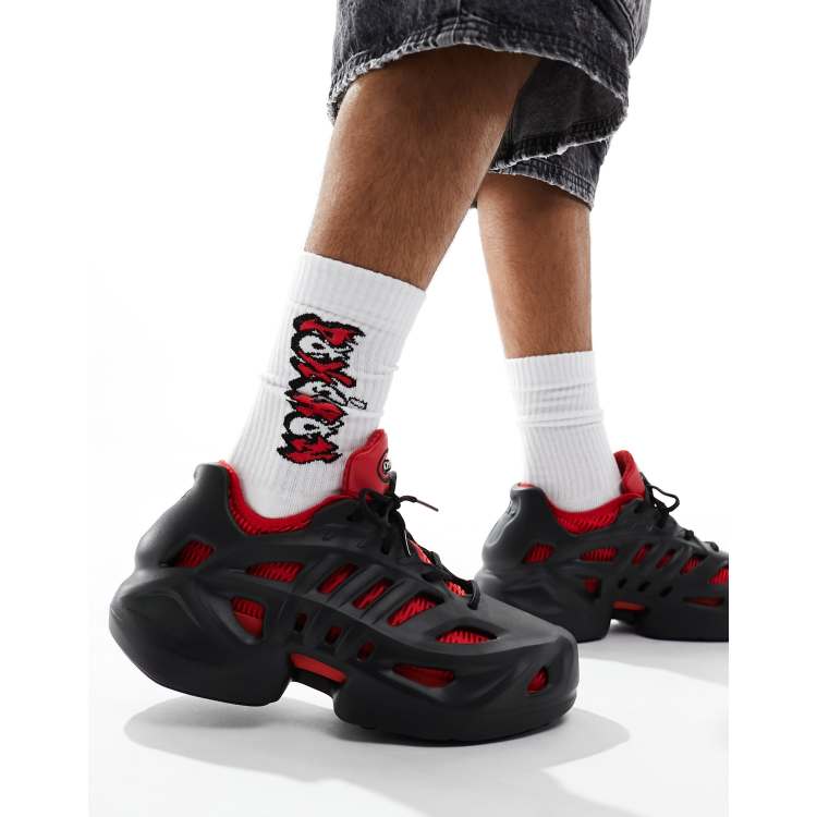 Adidas yung 1 black and red on sale