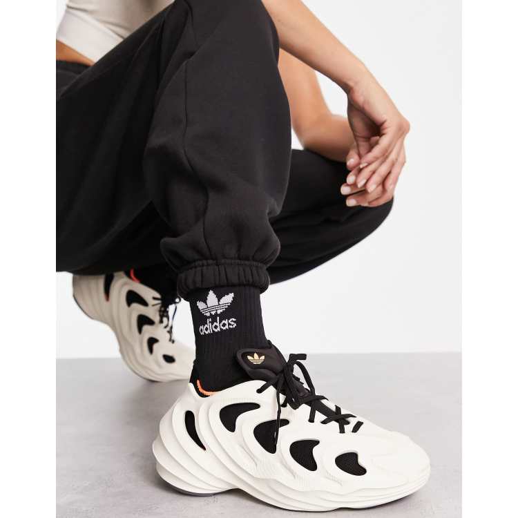 adidas Originals adifom Q trainers in off white and black