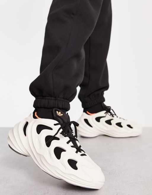 adidas Originals adifom Q trainers in off white and black