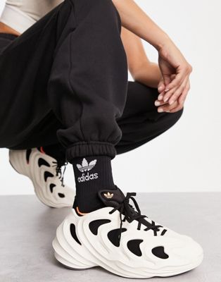 adidas Originals adifom Q trainers in off white and black