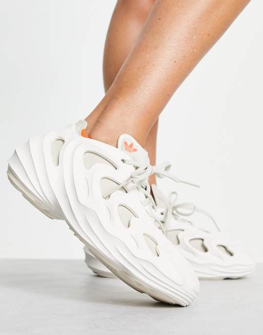 adidas Originals adifom Q trainers in off white with orange details | ASOS