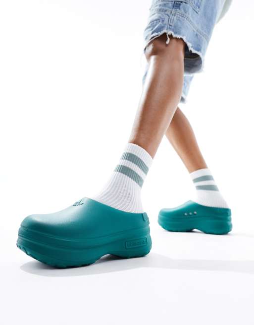 adidas Originals - adifom Stam - Muiltjes in donkergroen