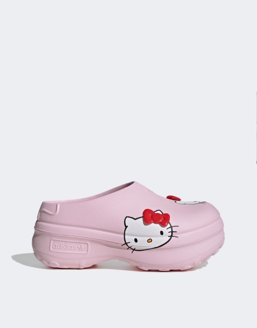 adidas Originals AdiFom Stan Hello Kitty Mules in pink