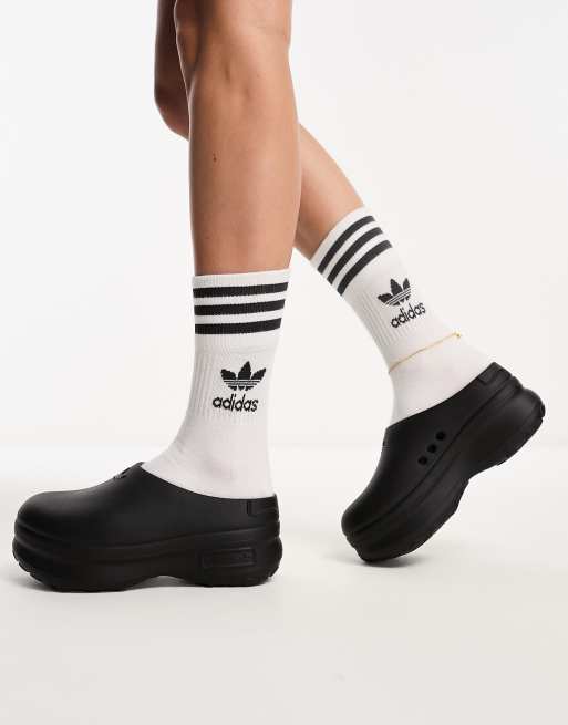 adidas Originals AdiFom Stan Smith clogs in black | ASOS