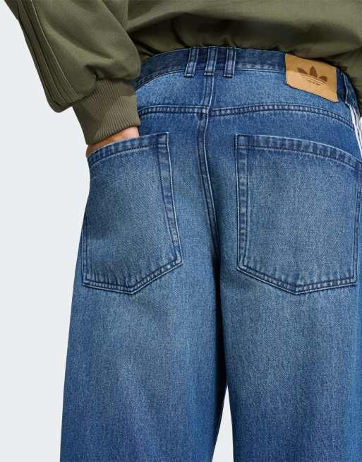 adidas Originals Adilenium 6 denim jeans in blue, 4 of 4