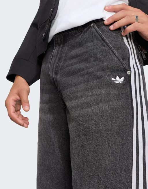 adidas Originals Adilenium 6 denim pants in black, 2 of 4