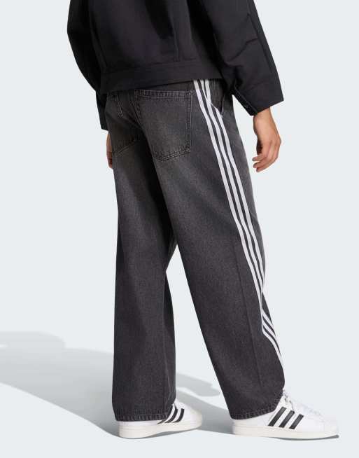 adidas Originals Adilenium 6 denim pants in black, 3 of 4