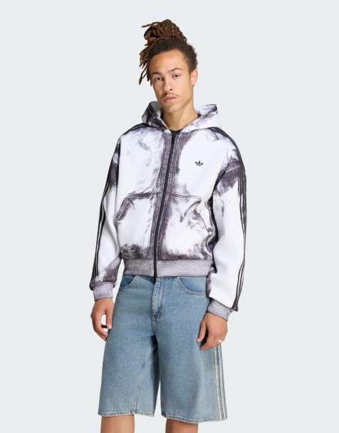 adidas Originals Adilenium 6 felpa con cappuccio e zip intera in craft orange - view 1