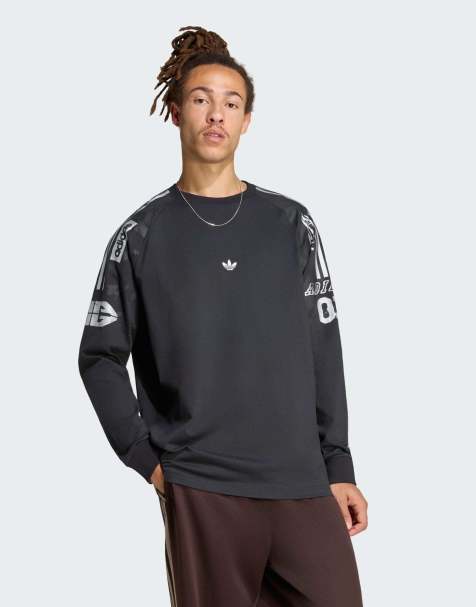 adidas Originals Adilenium 6 langærmet T-shirt i sort - view 1