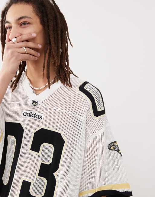 ★★Adairs★★ ADILENIUM 3 Knit Football Jersey White JX1699 3b43383fc984b665da37145401b783