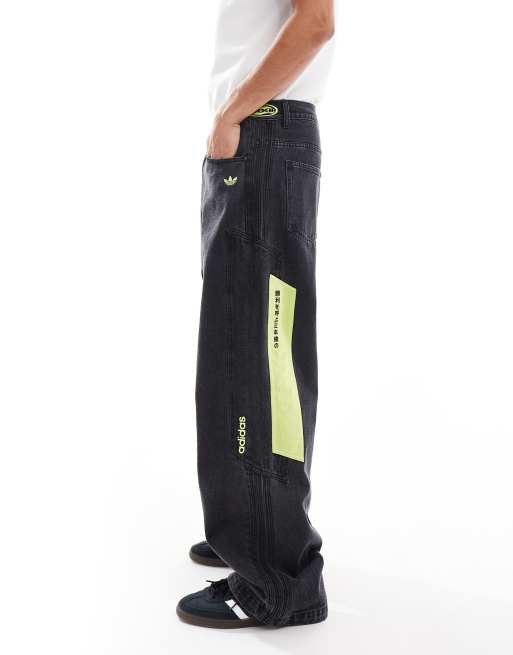 adidas Originals Adilenium Season 2 Moto denim joggers in