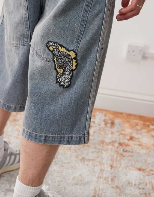 【adidas】 Adilenium Season 3 Denim Shorts adidas Originals Adilenium Season 3 denim shorts in light