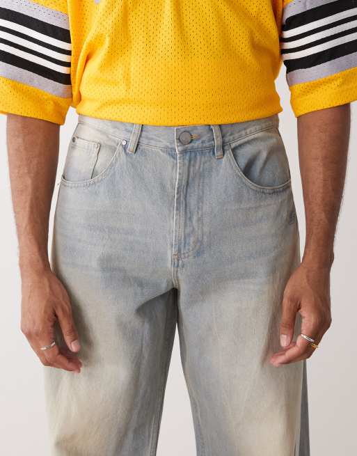 【adidas】M DENIM JEANS(ADILENIUM3) LIGHTDENIM 国内発送 adidas Adilenium Season 3 Loose Fit Denim Pants - Multicolor
