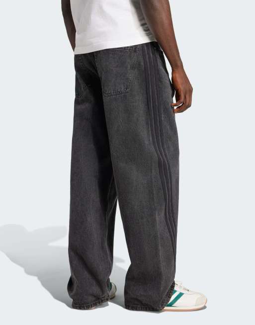 パンツ adidas Adilenium LOOSE FIT DENIM PANTS adidas Originals Adilenium season 3 loose fit denim pants in black