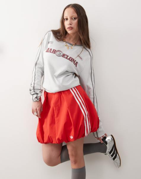 adidas Originals – Adilenium Season 3 – Mini-Ballonrock in Rot - view 1