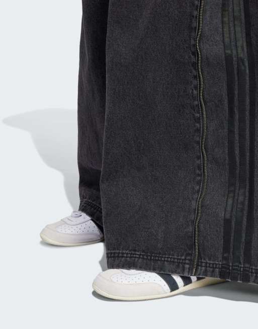 adidas Originals Adilenium Season 3 side zip jeans in dark