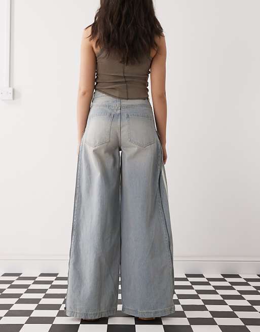 adidas Originals Adilenium Season 3 side zip jeans in light adidas Originals Adilenium Season 3 side zip jeans in light