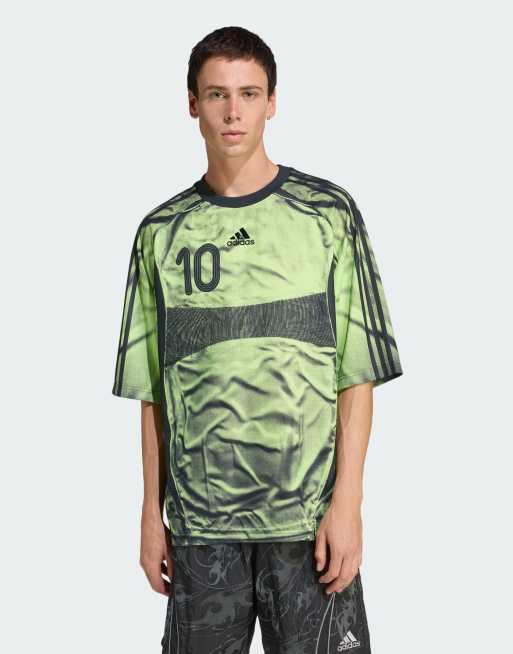 adidas Originals - Adilenium - Season 4 - Teamgeist - Jersey met print in limoengroen