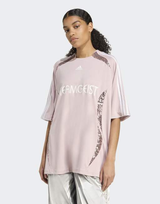 adidas Originals - Adilenium season 4 Teamgeist - Maillot oversize - Rose