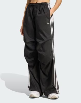 adidas Originals Adilenium season 4 teamgeist ruffle track pants in black